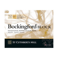Akvarelni blok St Cuthberts Mill Bockingford CP bijeli 300 g/m² - 12 listova - 31 – 41 cm