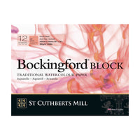 Akvarelni blok St Cuthberts Mill Bockingford HP bijeli 300 g/m² 12 listova – 31 – 41 cm