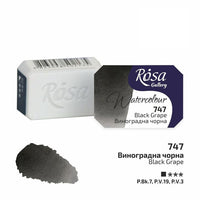 Akvarelne boje Rosa Gallery posudica 2.5 ml – 747 grožđano crna