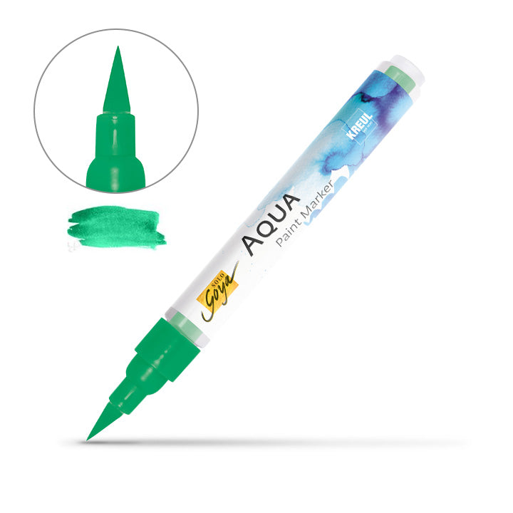 Akvarelni marker Aqua Solo Goya – permanentna zelena