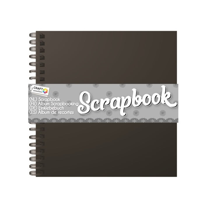 Album za scrapbooking Craft Sensations 15x15 cm – 40 listova – crna