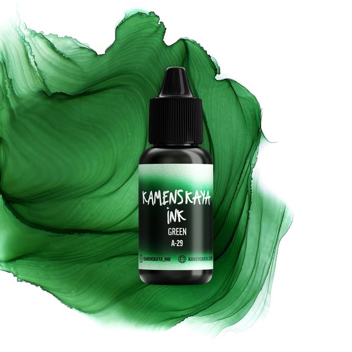 Alkoholna tinta KAMENSKAYA A-LINE 15 ml | različite nijanse - zelena