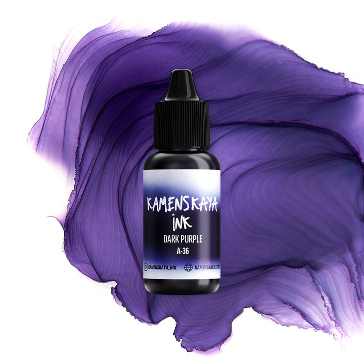 Alkoholna tinta KAMENSKAYA A-LINE 15 ml | različite nijanse - tamnoljubičasta