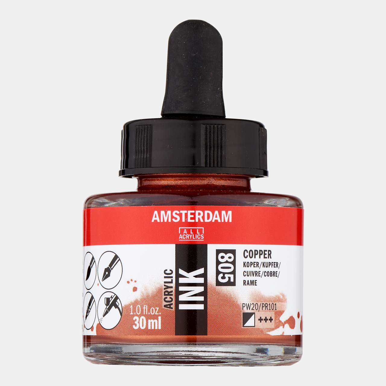 ROYAL TALENS Amsterdam Acrylic Ink akrilna tinta 30 ml – Bakar