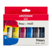 ROYAL TALENS Amsterdam set akrilnih boja Primary 6 x 20 ml