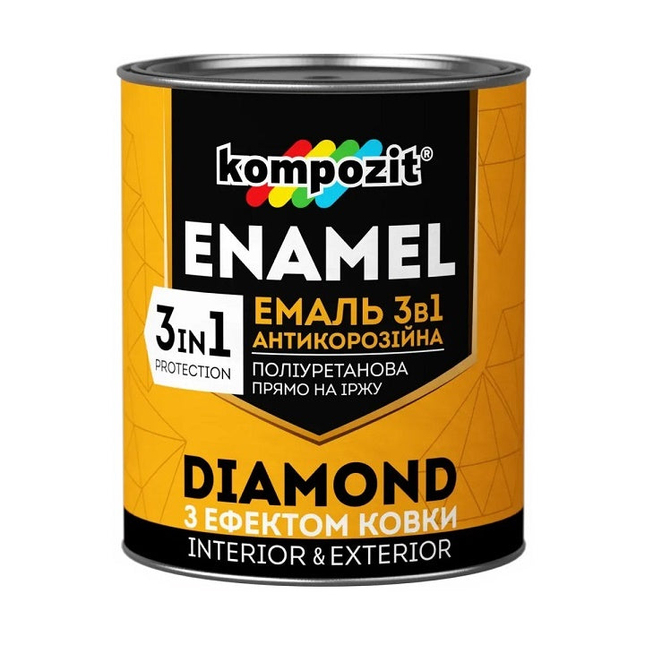 Antikorózny smalt 3 v 1  KOMPOZIT DIAMOND  2.5 l | rôzne odtiene — obrázok 5