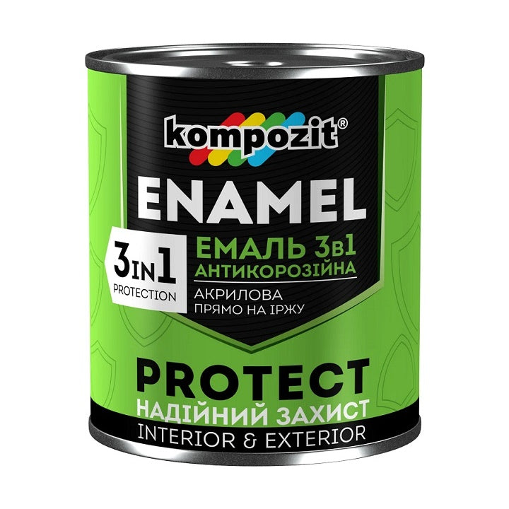 Antikorózny smalt 3 v 1  KOMPOZIT PROTECT  2.7 kg | rôzne odtiene — obrázok 6