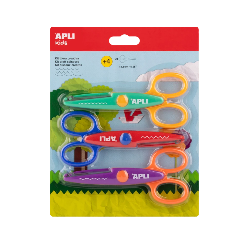 APLI kreativne škare 13,5 cm, zaobljeni vrh, simetrične