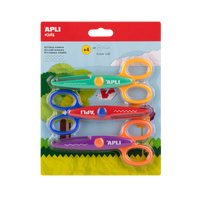 APLI kreativne škare 13,5 cm, zaobljeni vrh, simetrične – set, 3 kom