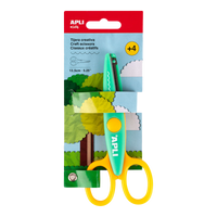 APLI kreativne škare 13,5 cm, zaobljeni vrh, simetrične – valovi