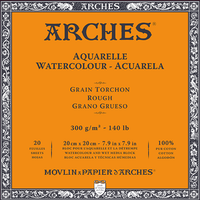 ARCHES akvarelni blok Rough prirodno bijela 300 g/m² 10 – 31 cm - 20 listova