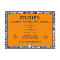 ARCHES akvarelni blok Rough prirodno bijela 300 g/m² 10 – 31 cm - 20 listova