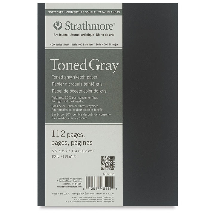 Art Journal Strathmore tonirani papir Gray meki uvez | razne dimenzije — slika 1