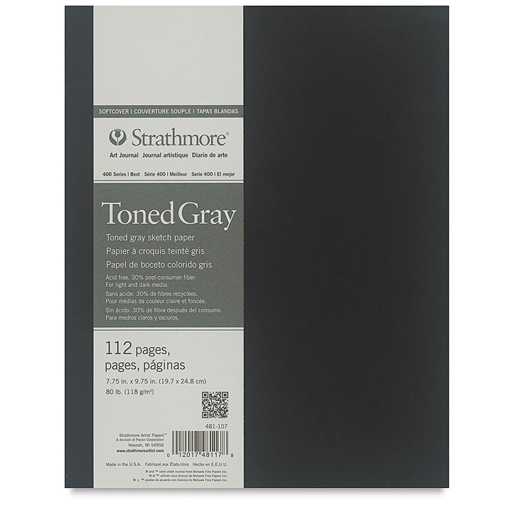 Art Journal Strathmore tonirani papir Gray meki uvez | razne dimenzije — slika 2