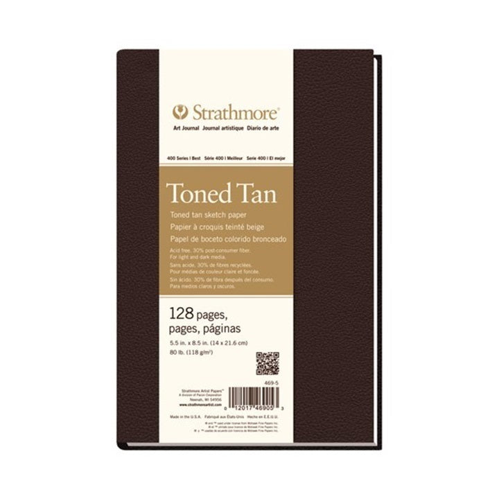 Artbook Strathmore Tónovaný papier Tan pevná väzba  | rôzne rozmery — obrázok 2