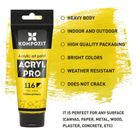 Set akrilnih boja ACRYL PRO Kompozit u kutiji - 42 x 75 ml
