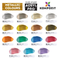Set akrilnih boja Kompozit ACRYL PRO BOX 73 x 75 ml