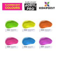 Set akrilnih boja Kompozit ACRYL PRO BOX 73 x 75 ml