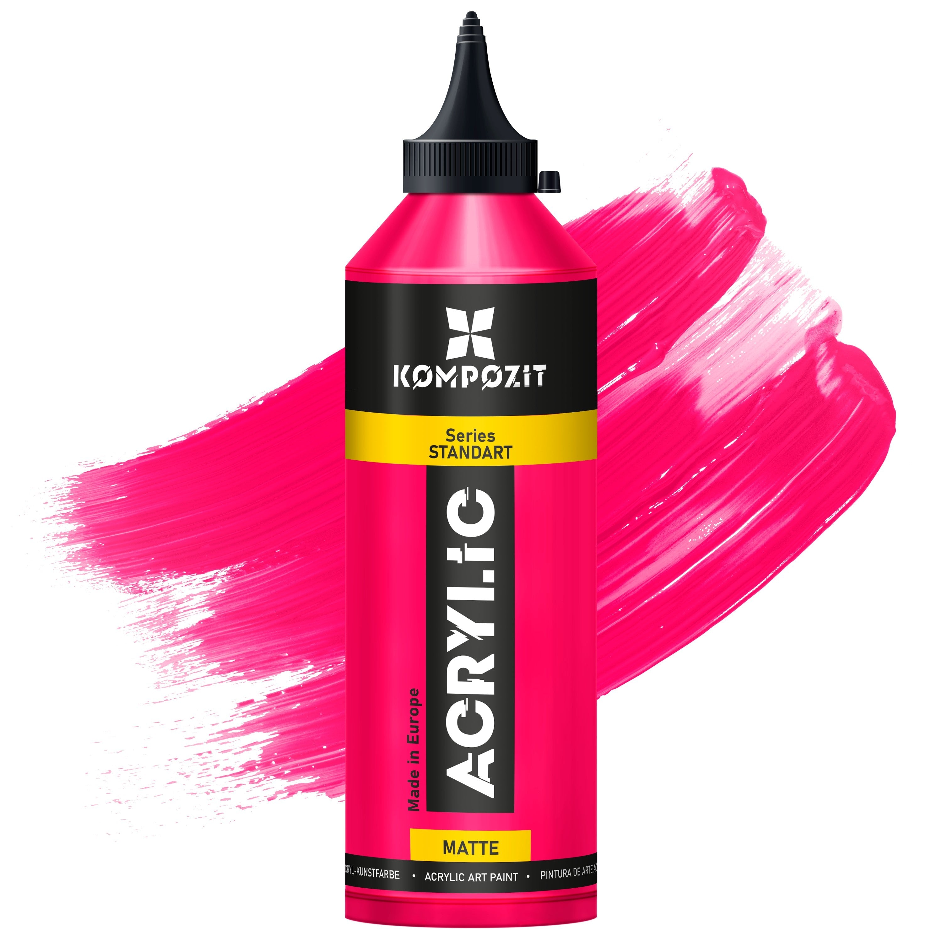 Akrilna boja STANDART Kompozit 500 ml – 114 Fluorescent Pink