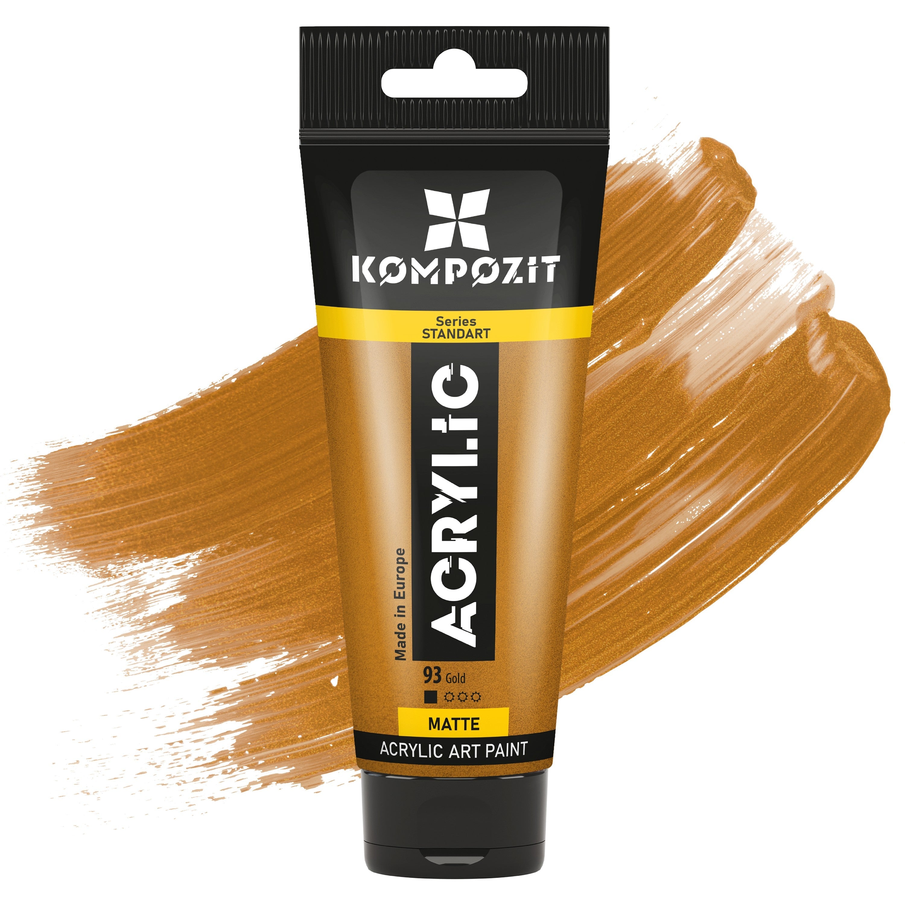 Akrilna boja STANDART Kompozit Metallic 75 ml – 93 Zlatna
