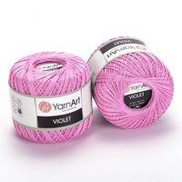 Bavlnená priadza YarnArt Violet 50 g  | rôzne farby — obrázok 6