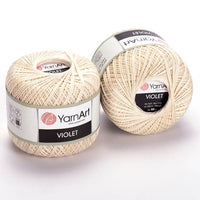 Bavlnená priadza YarnArt Violet 50 g  | rôzne farby — obrázok 13