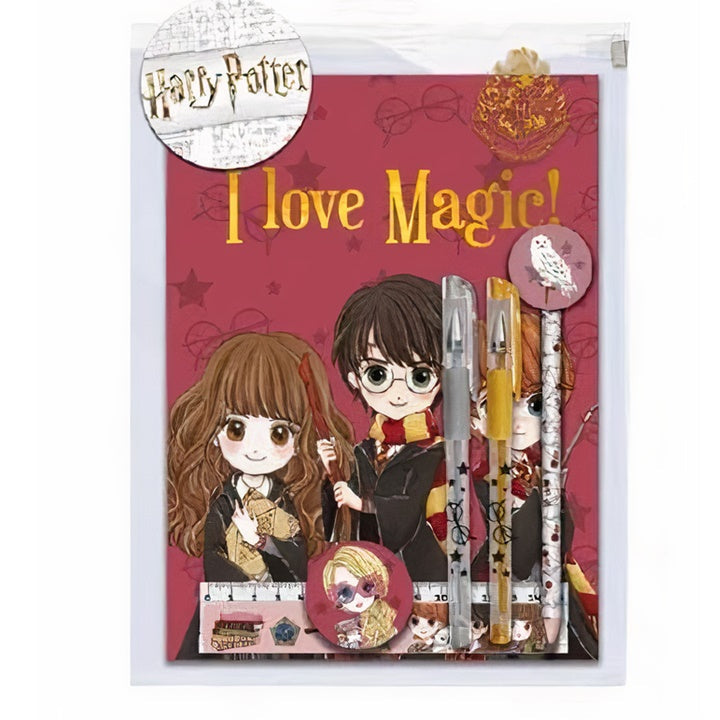 Bilježnica Harry Potter - set s priborom 6 kom