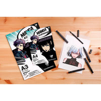 Blok papira CLAIREFONTAINE Manga Illustration 250 g/m² A5 – A3 - 20 listova