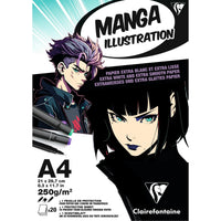 Blok papira CLAIREFONTAINE Manga Illustration 250 g/m² A5 – A3 - 20 listova