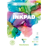 Blok za alkoholne tinte CLAIREFONTAINE 90 g/m² A5 – A3 - 25 listova