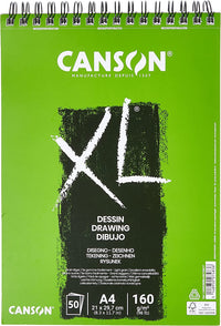 Blok za crtanje Canson XL Dessin A4 160 g/m² 50 listova spiralni uvez