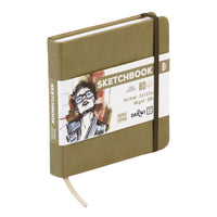 Blok za skiciranje DARWI Khaki 14 x 14 cm, 140 g, 80 listova