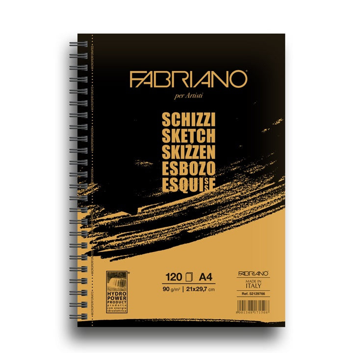 Blok za skiciranje FABRIANO SKETCH sa spiralnim uvezom | različite dimenzije — slika 1