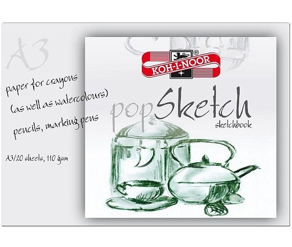 Blok za skiciranje POP SKETCH KOH-I-NOOR A4/A3 | različiti formati — slika 1