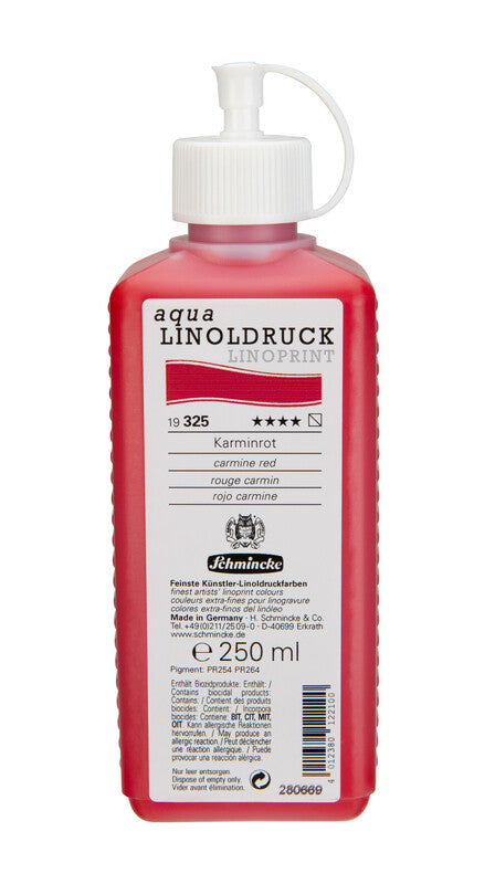 Boja za linorez Schmincke aqua-LINOPRINT 250 ml – 325 Karmin crvena