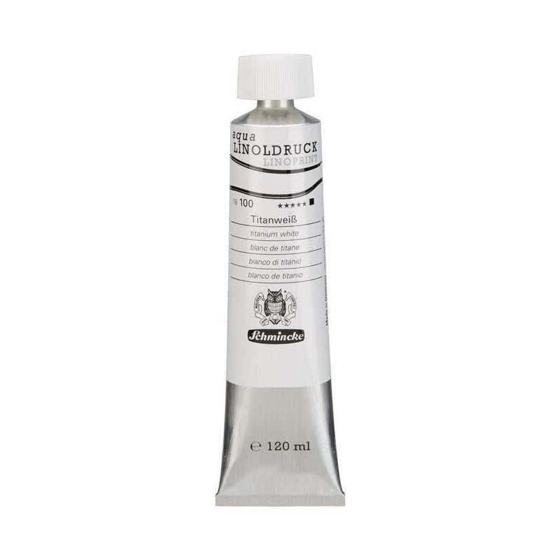 Boje za linorez Schmincke aqua-LINOPRINT 120 ml – 100 Titan bijela