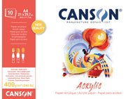 Canson akrilni blok CP Natural White 400 g/m² - 10 listova, 24 x 33 cm