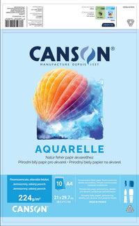 Canson akvarel blok CP 224 g/m² 10 listova A4 lijepljen