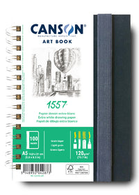 Blok za skiciranje Canson Art Book 1557 s tvrdim uvezom – A5, 120 g, 50 listova