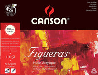 Canson Figueras blok za ulje i akril 290 g, 10 listova, 33 x 41 cm