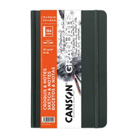 Canson Graduate Art Book skicenar u tvrdom uvezu 90 g/m² 184 lista 14 x 21,6 cm Dark Grey