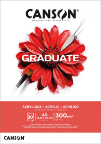 CANSON Graduate blok za akril 300 g/m² - 20 listova, A5