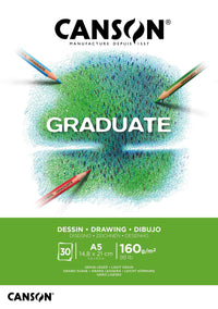 Canson Graduate blok za crtanje bijeli 160 g/m² 30 listova A5 lijepljeni