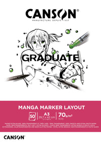 Canson Graduate Marker blok za markere 70 g/m² A3 ljepljen - 50 listova