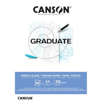 Canson Graduate paus blok A3 72 g/m² - 40 listova lijepljeni