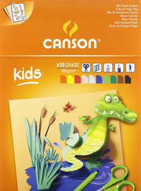 CANSON Kids blok papira u boji 185 g/m² - 10 listova, 24 x 32 cm