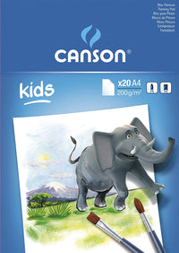 CANSON Kids blok za crtanje 200 g/m² 20 listova A4 lijepljeni