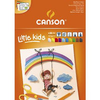 Blok za crtanje u boji CANSON Kids A4 - 120 g/m², 30 listova, miks 10 boja