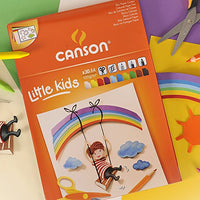 Blok za crtanje u boji CANSON Kids A4 - 120 g/m², 30 listova, miks 10 boja