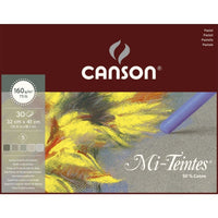 Canson Mi-Teintes ljepljeni blok za pastel 160 g/m² 30 listova 32 x 41 cm Grey